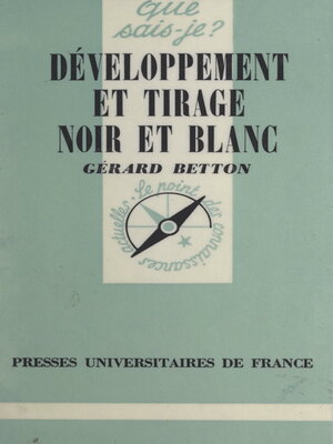cover image of Développement et tirage noir et blanc